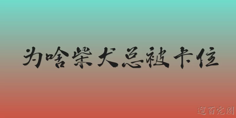 为啥柴犬总被卡住