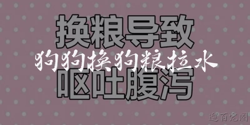 狗狗换狗粮拉水