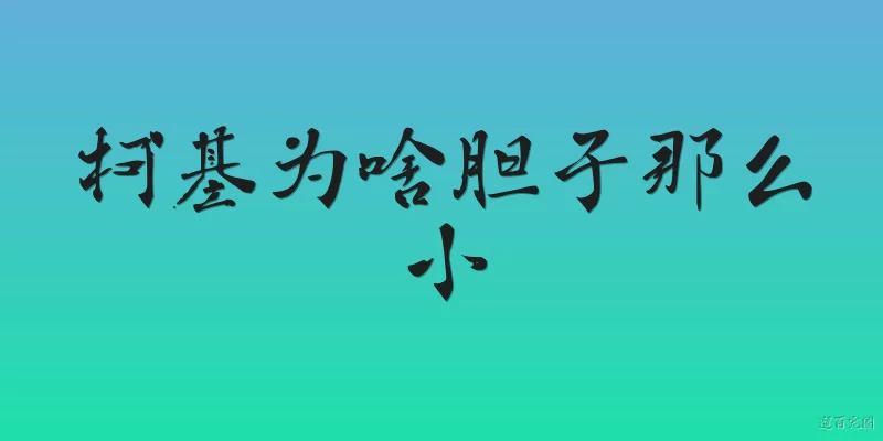 柯基为啥胆子那么小