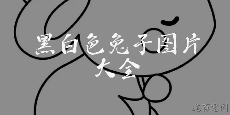 黑白色兔子图片大全:哪里可以找到黑白色兔子图片大全？